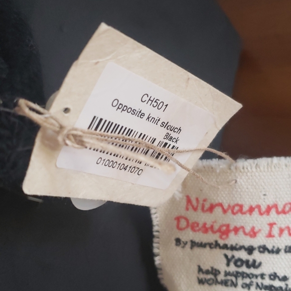 HM Nepalese BLK "Johnny" Depp Slouch Wool Beanie - Picture 2 of 4